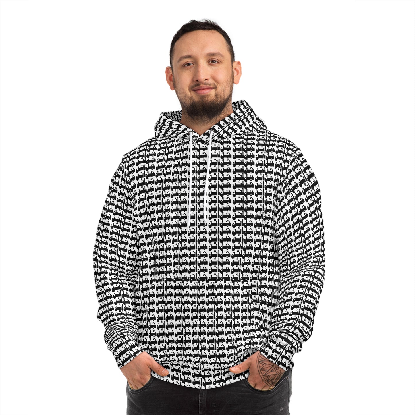 Algerian The  Arabic Calligraphy Pattern Homeland Hoodie collection