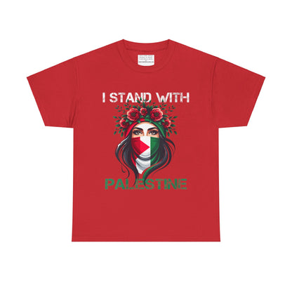 Unisex Heavy Cotton Tee, Palestine Flag, Resist, Arabic, Support the Cause in Style, Kuffiyeh, Keffiyeh, Resistance, Free Palestine, Gaza