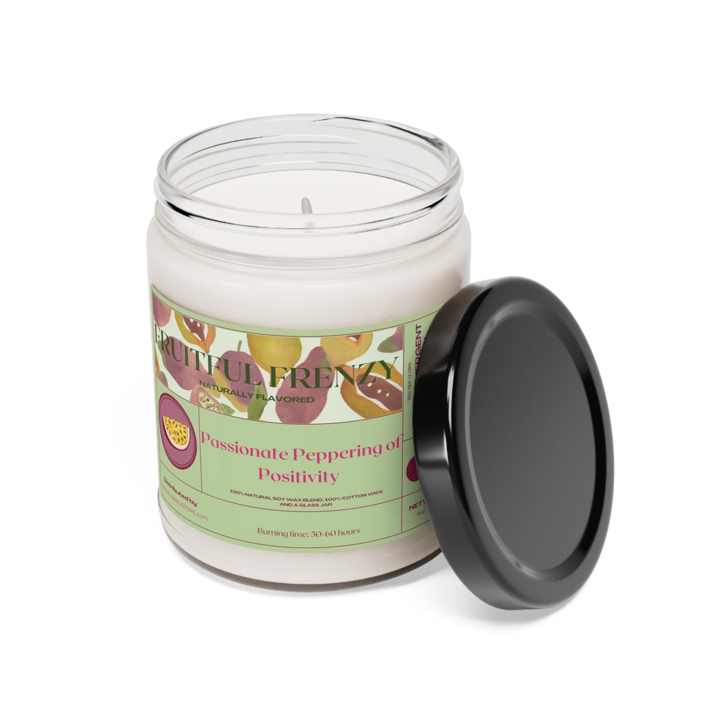 fruitful frenzy Scented Soy 9oz Candle, Mental Heath Awareness