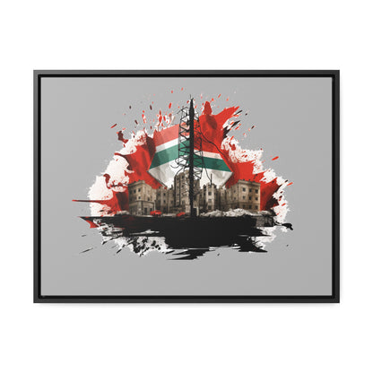 Canvas Wraps, Horizontal Frame, Palestine, Resist, Support the Cause in Style, Keffiyeh, Resistance, Free Palestine, Gaza, Palestine art