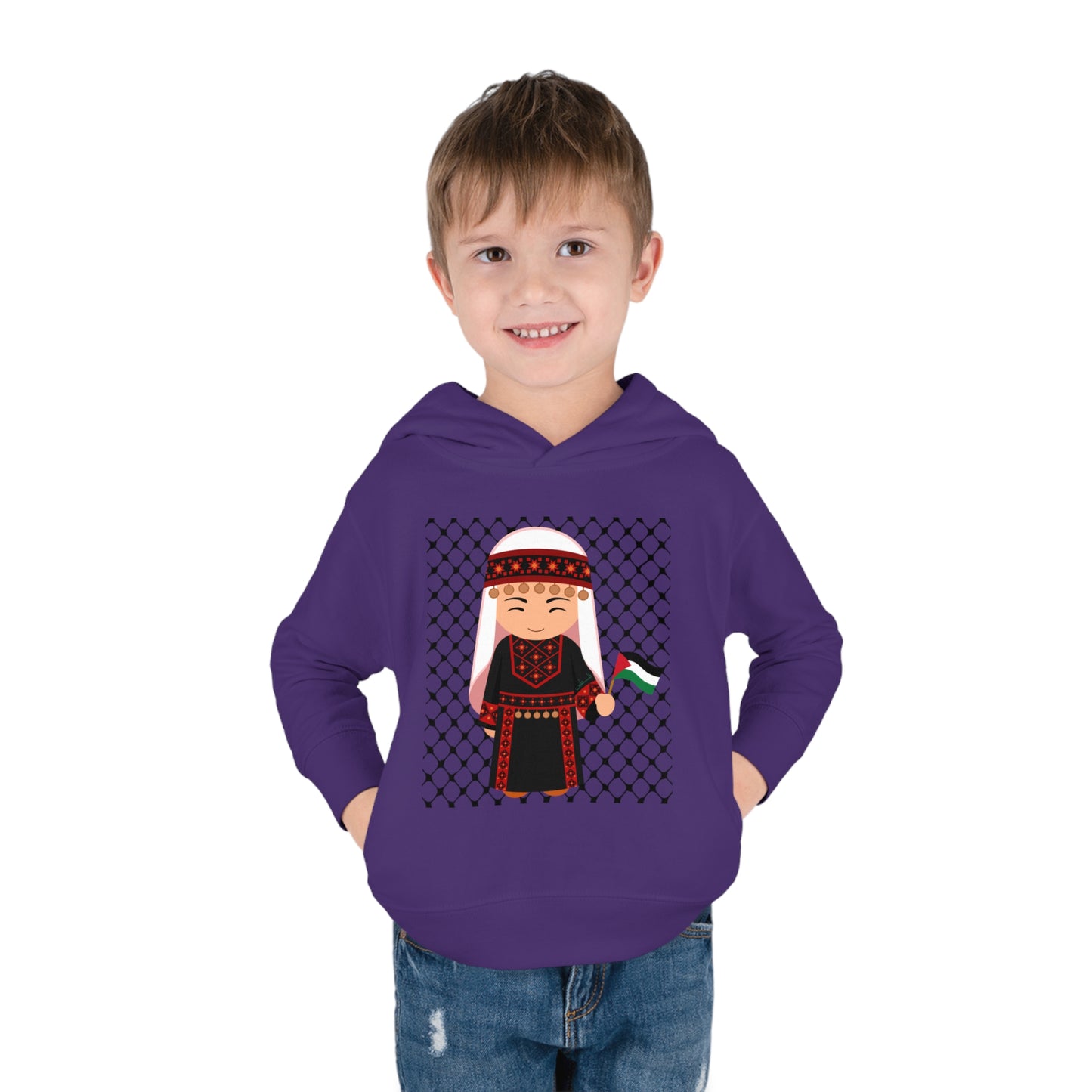 Palestine Toddler Pullover Fleece Hoodie