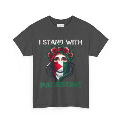 Unisex Heavy Cotton Tee, Palestine Flag, Resist, Arabic, Support the Cause in Style, Kuffiyeh, Keffiyeh, Resistance, Free Palestine, Gaza