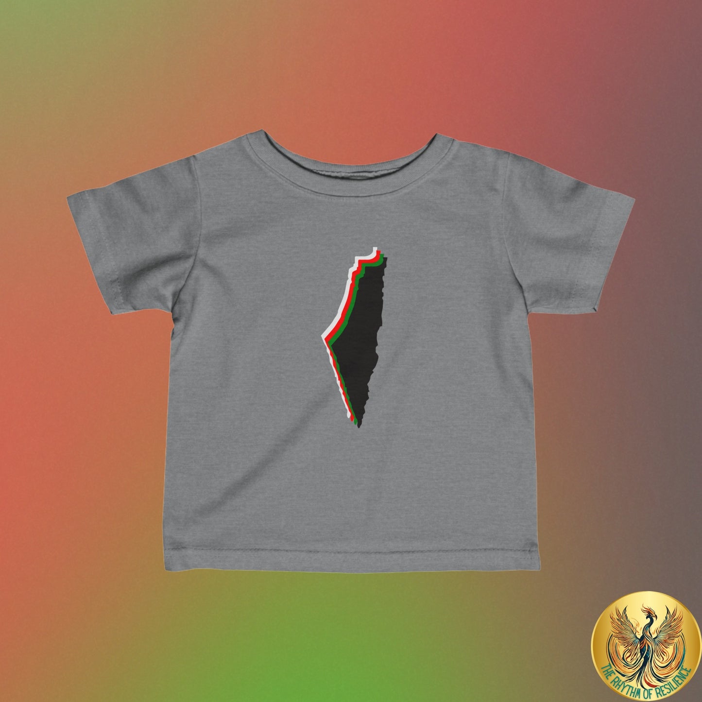 Palestine Map Infant Fine Jersey Tee