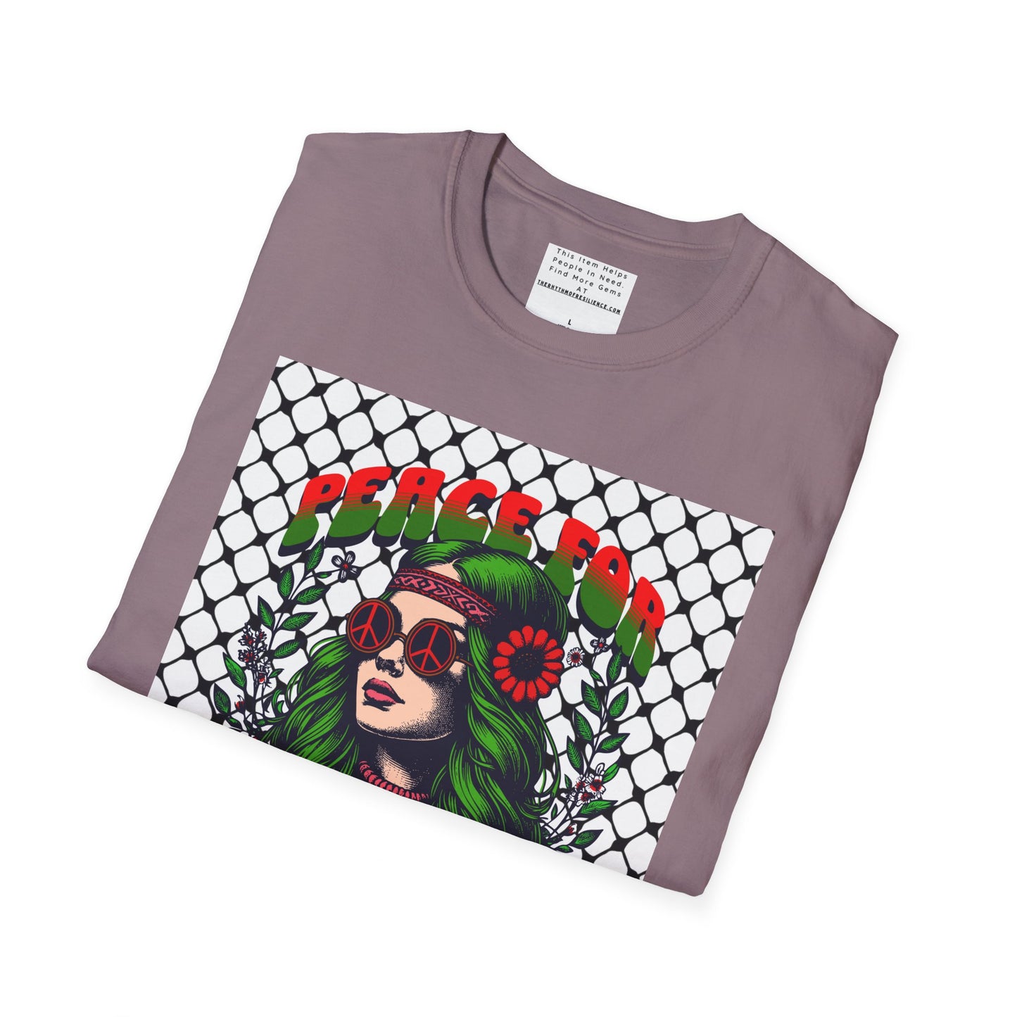 Peace for Palestine Unisex Softstyle T-Shirt