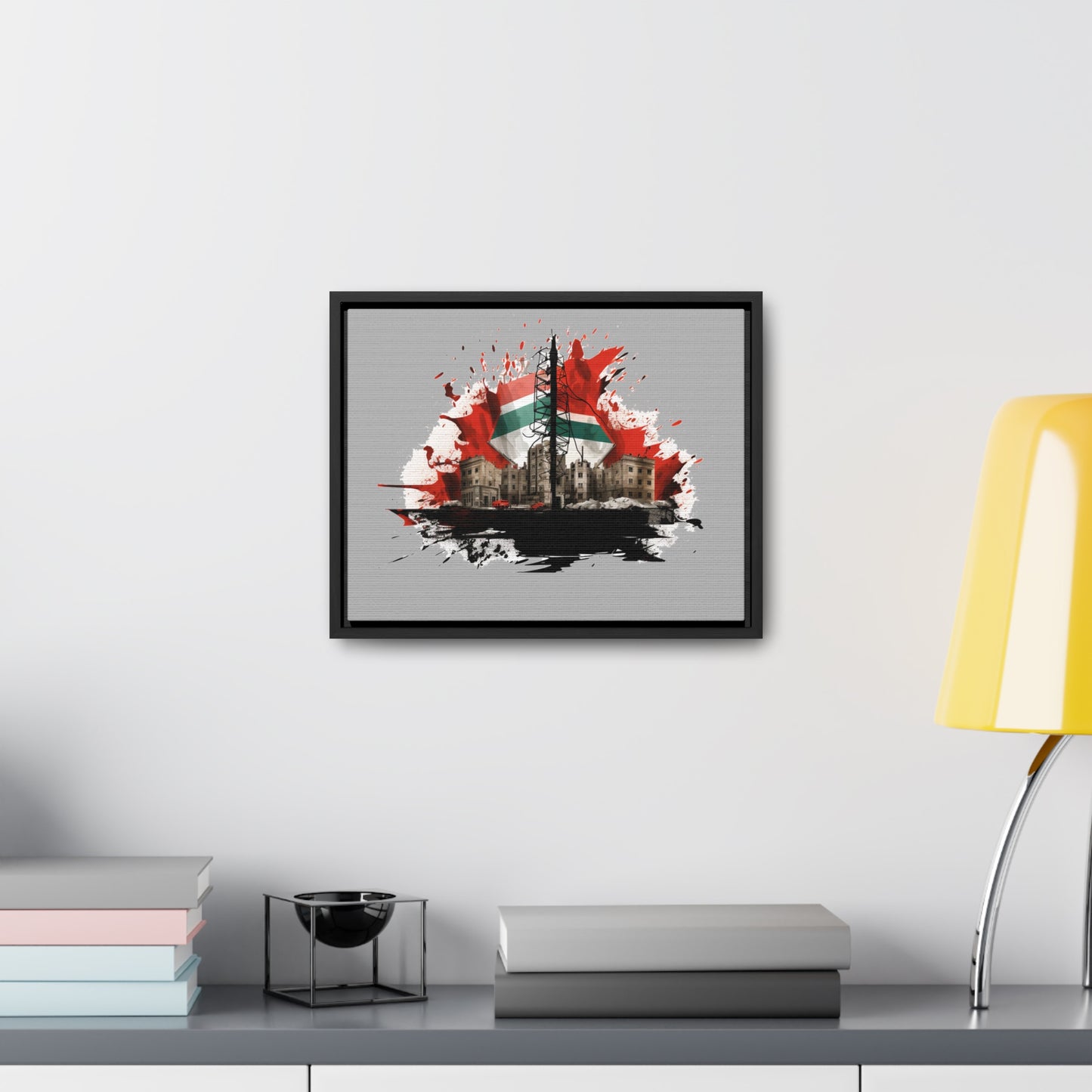 Canvas Wraps, Horizontal Frame, Palestine, Resist, Support the Cause in Style, Keffiyeh, Resistance, Free Palestine, Gaza, Palestine art