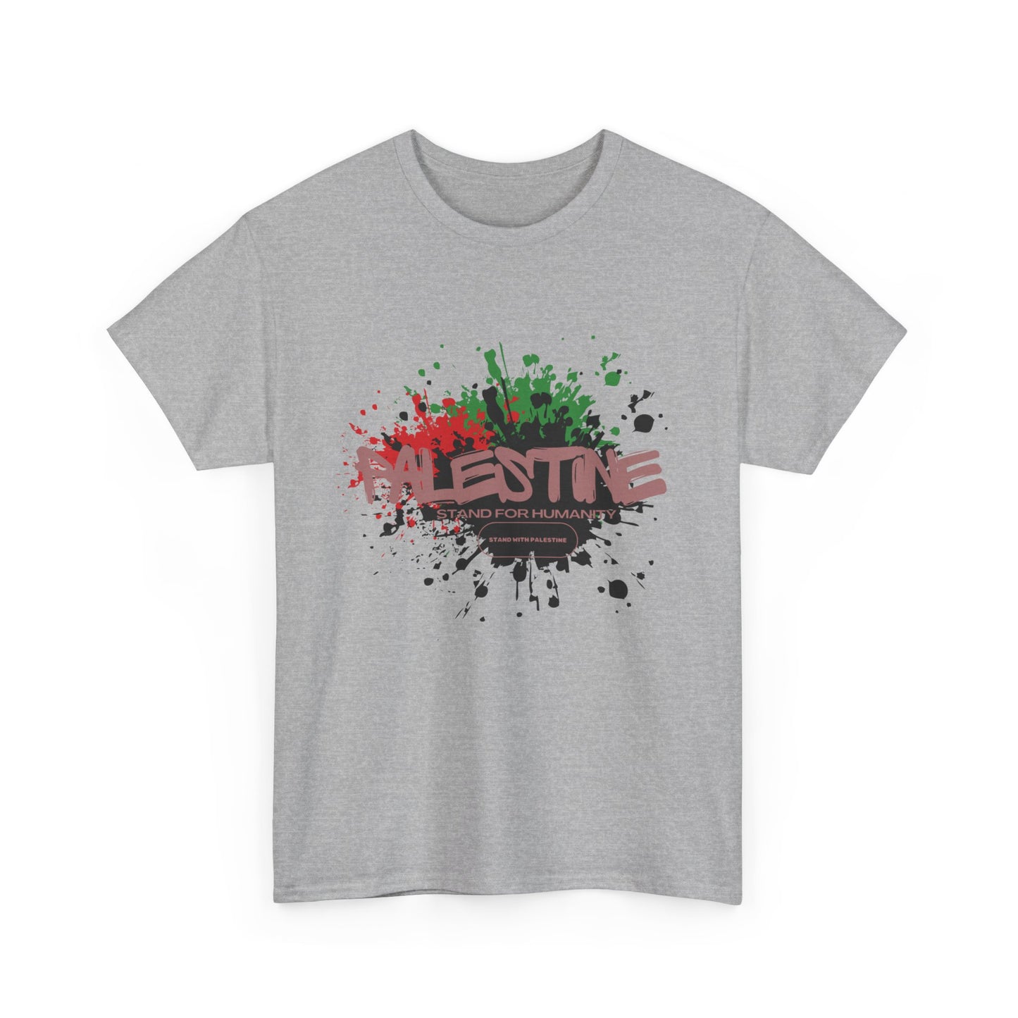 Unisex  Palestine Spring Splatter Heavy Cotton Tee