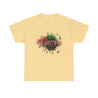 Unisex  Palestine Spring Splatter Heavy Cotton Tee