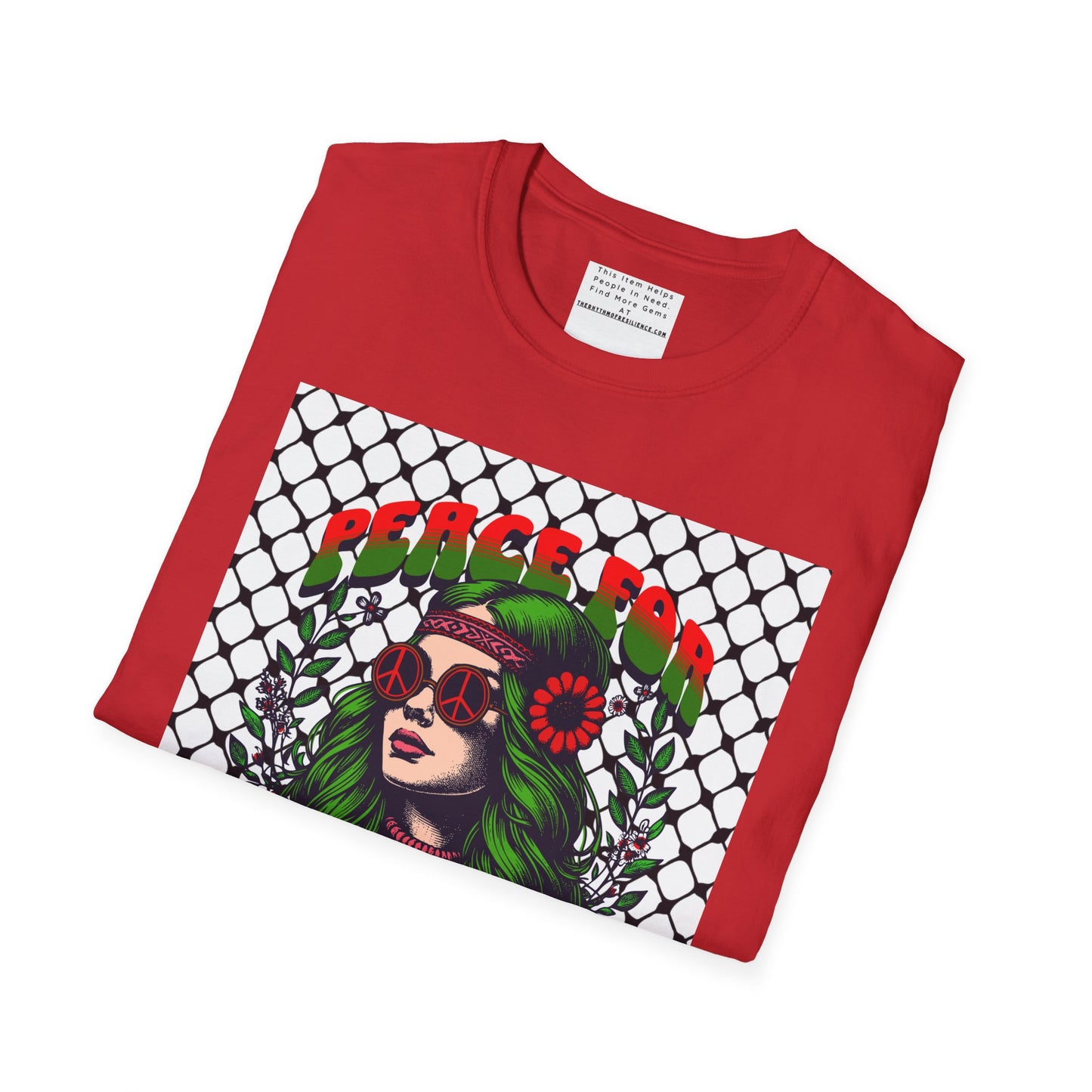 Peace for Palestine Unisex Softstyle T-Shirt