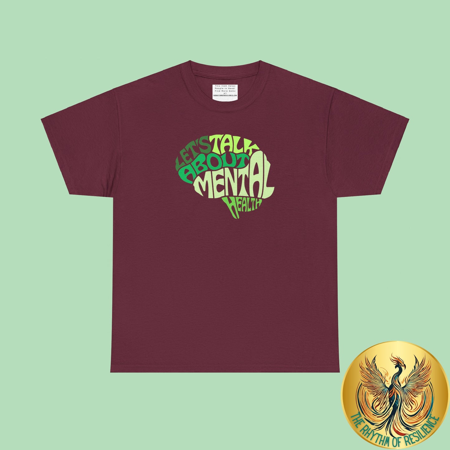 Lets talk about mental health Unisex Heavy Cotton Tee