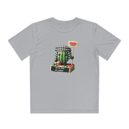 Youth "this fruit stand with Palestine" watermelon Competitor Tee