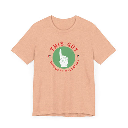 This Guy supports Palestine Unisex Jersey Short Sleeve Tee