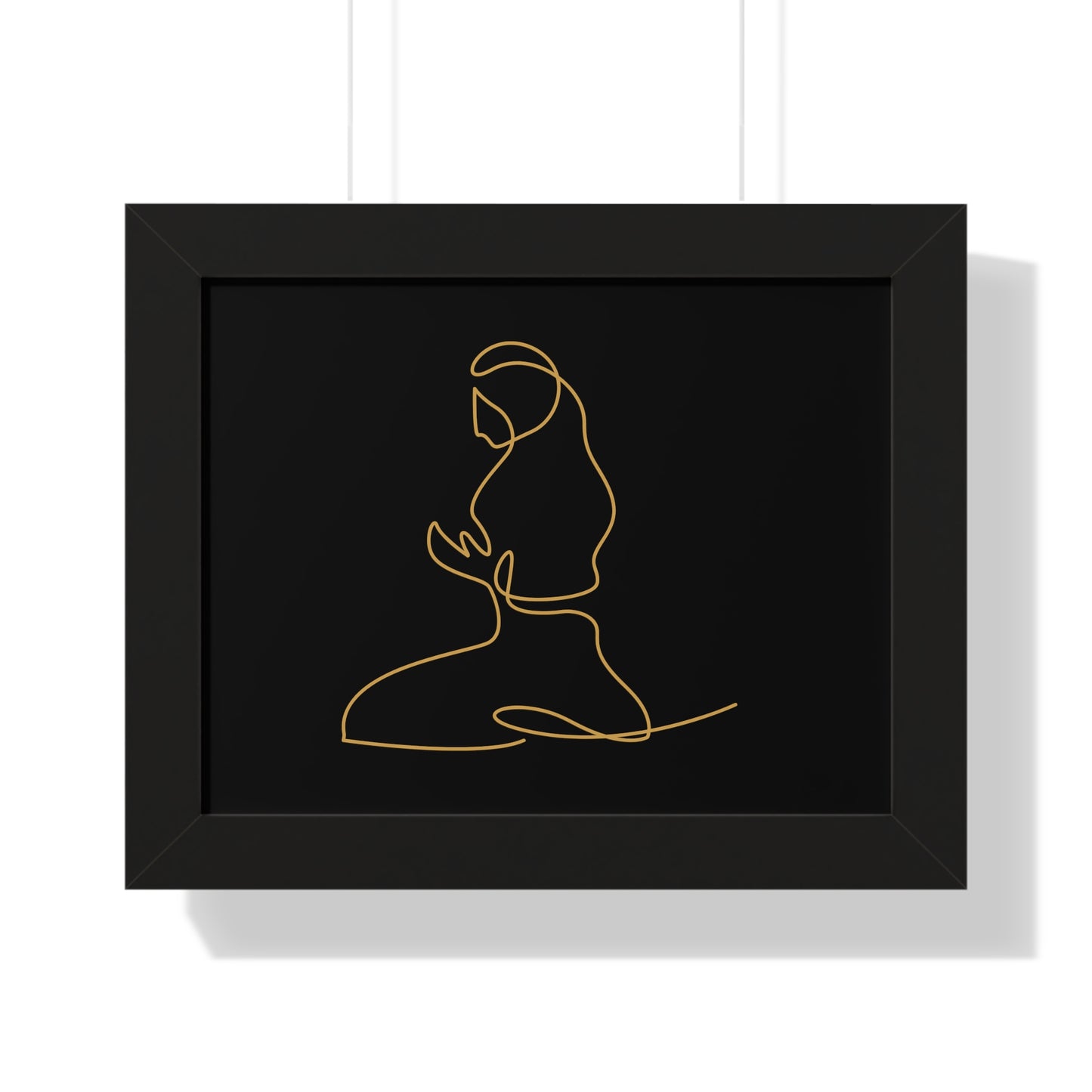 Framed Poster praying, Islam, Islam praying, women praying, Muslim woman, gift, Eid, Ramadan, decor, wall art, minimal art, Islam art