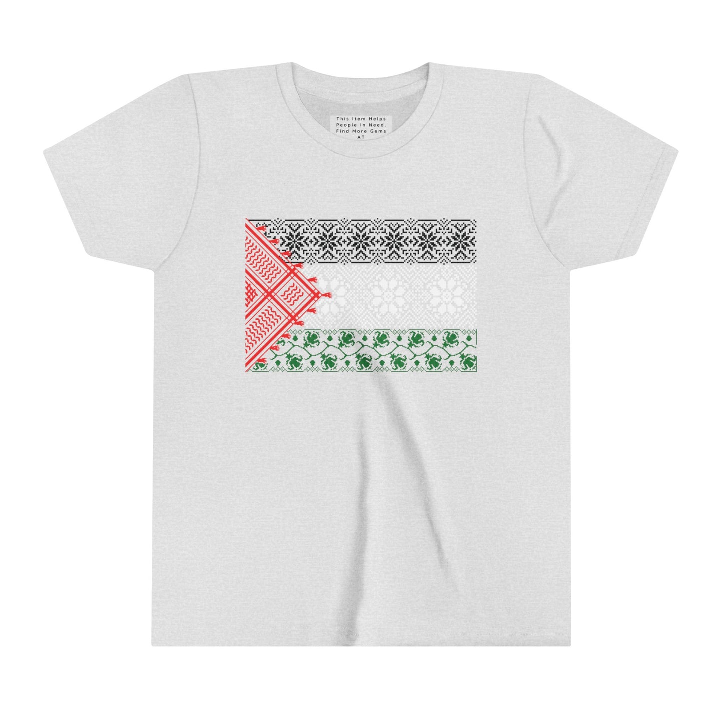 Youth Short Sleeve, Palestine Flag, Resist, Arabic, Watermelon Flag, Palestinian Art, Kuffiyeh, Keffiyeh, Resistance, Free Palestine