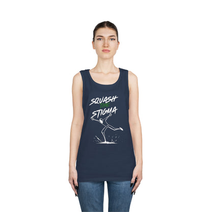 Copy of Squash The Stigma. Mental Health Awareness Unisex Heavy Cotton Tank Top
