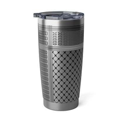 Vagabond 20oz Tumbler, keffiyeh, coffee, tea,  hot drink, cup, Palestine, Arabic
