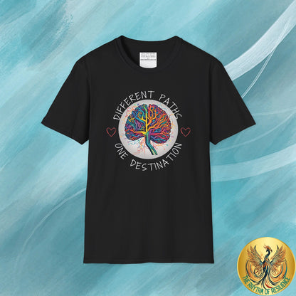 Divergent Routes, Shared Destination Unisex Softstyle T-Shirt