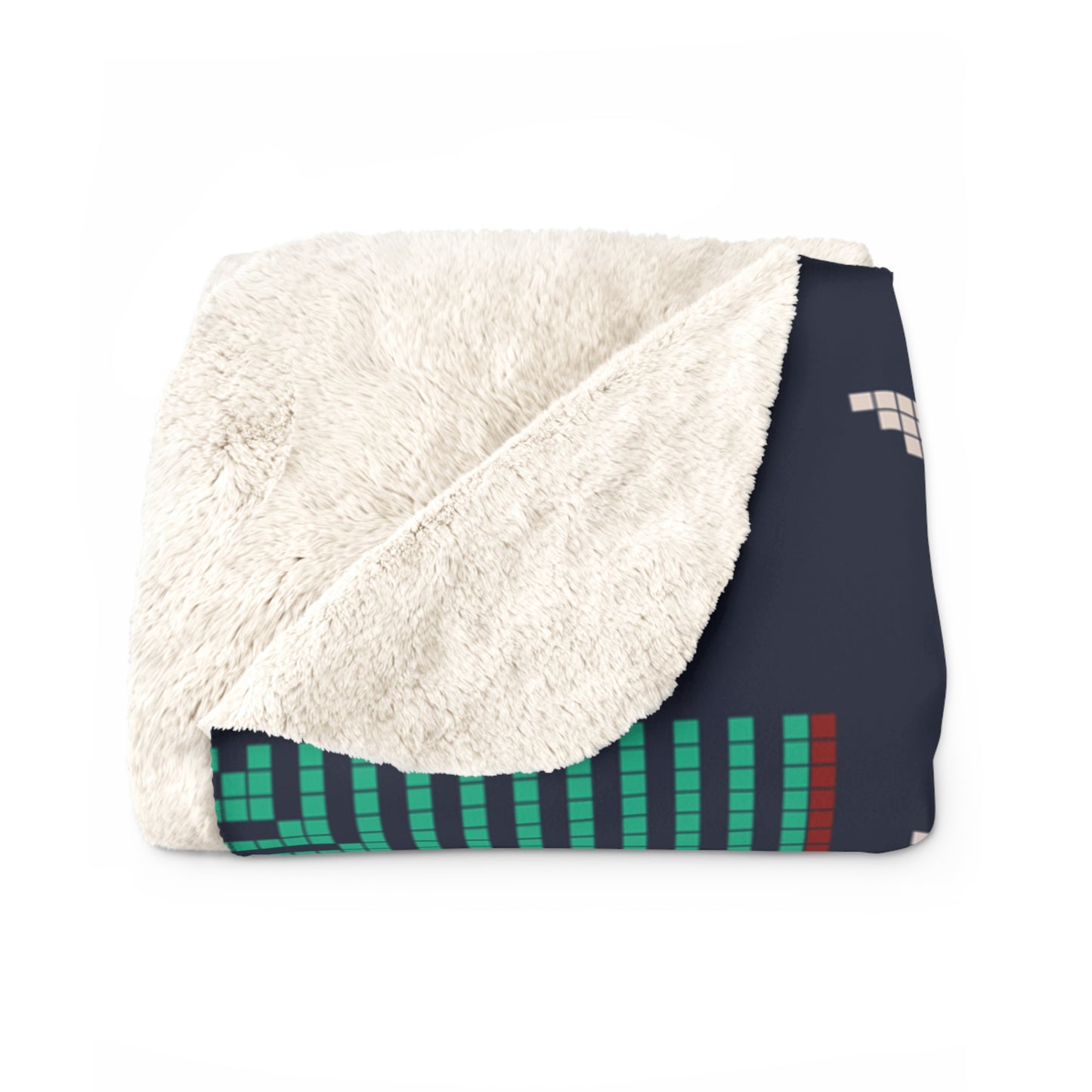 Sherpa Fleece Blanket, Tatreez design