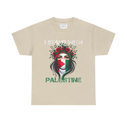 Unisex Heavy Cotton Tee, Palestine Flag, Resist, Arabic, Support the Cause in Style, Kuffiyeh, Keffiyeh, Resistance, Free Palestine, Gaza