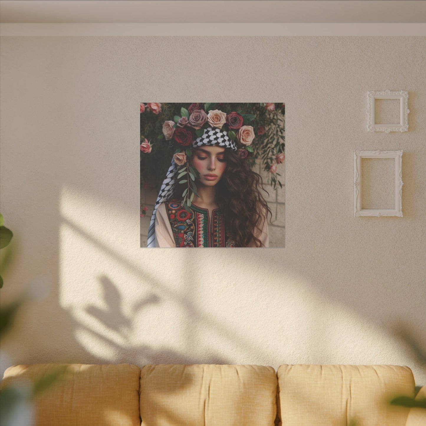 Giclée Print Canvas set of rose girl