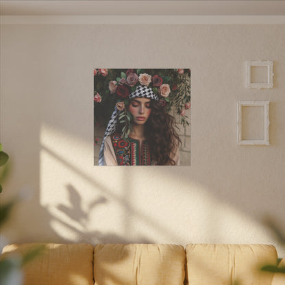 Giclée Print Canvas set of rose girl