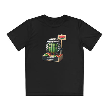 Youth "this fruit stand with Palestine" watermelon Competitor Tee