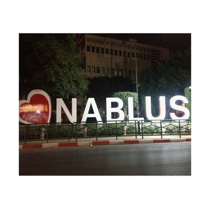Vintage Palestine City of Nablus Horizontal Posters, wall art
