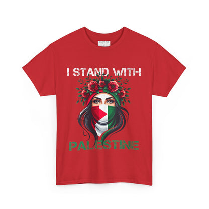 Unisex Heavy Cotton Tee, Palestine Flag, Resist, Arabic, Support the Cause in Style, Kuffiyeh, Keffiyeh, Resistance, Free Palestine, Gaza