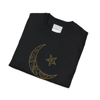 Unisex Heavy Cotton Tee, Islam shirt, shirt,  Islam, gift, Eid, holiday, beads, fasting, Arabi,  Arabic calligraphy, moon, star, crescent