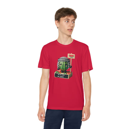 Youth "this fruit stand with Palestine" watermelon Competitor Tee
