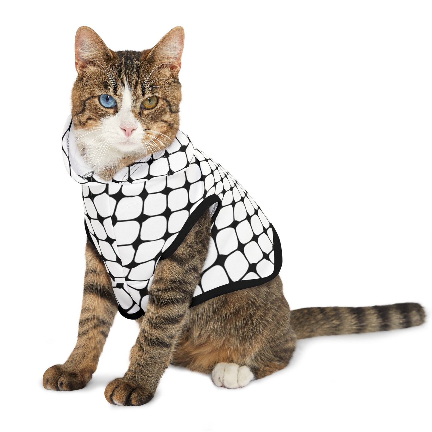 keffiyeh Print Pet Hoodie