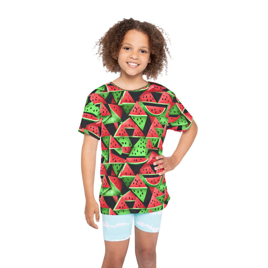 WATERMELON PRINT Kids Sports Jersey (AOP)