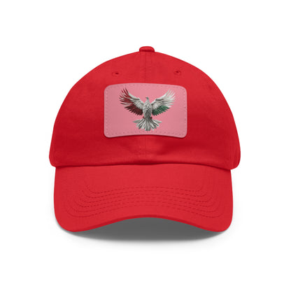 Dad Hat with Leather Patch, Unisex, free bird, Palestine, Resist, Arabic, Support the Cause in Style, Keffiyeh, Resistance, Free Palestine