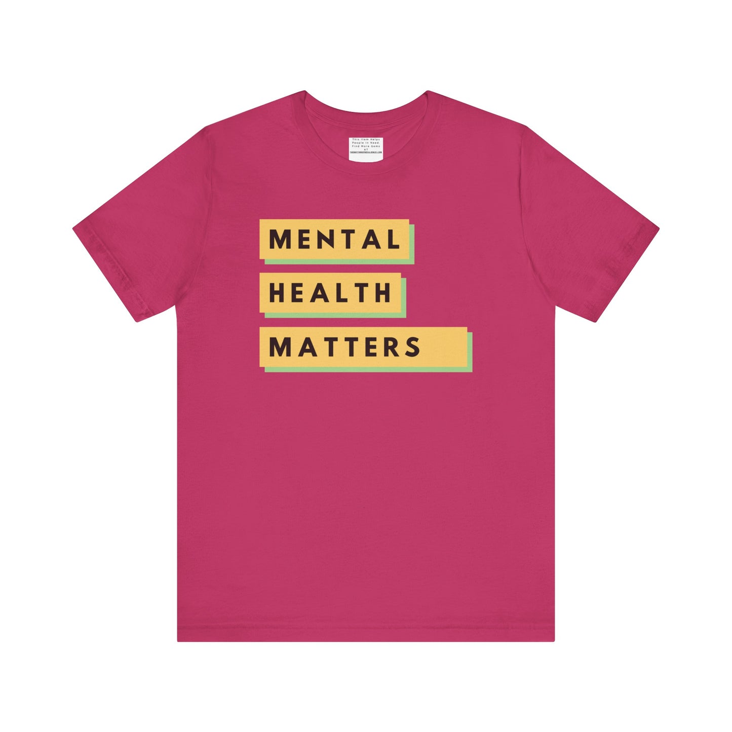 Mental Health Matters Unisex Jersey Short Sleeve Tee-mental health awareness month
