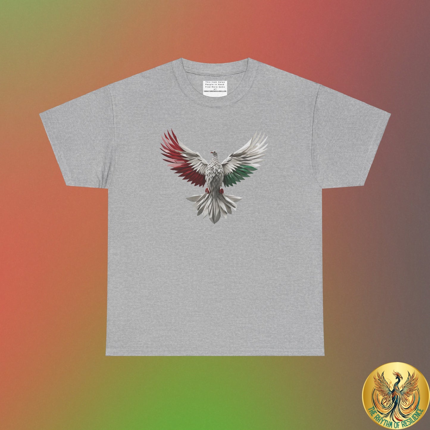 Unisex Heavy Cotton Tee, Palestine Flag, Resist, Arabic, Support the Cause in Style, Kuffiyeh, Keffiyeh, Resistance, Free Palestine
