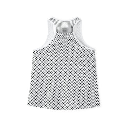 Black and White Kufiyah keffiyeh Print Women's Tank Top (AOP)