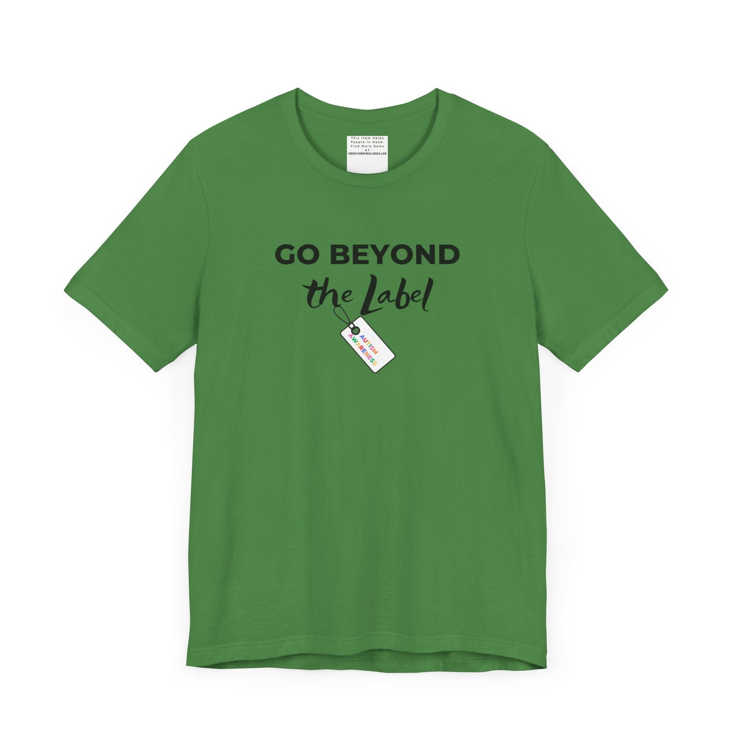 Go beyond the label Unisex Jersey Short Sleeve Tee-mental health awareness month