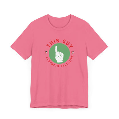 This Guy supports Palestine Unisex Jersey Short Sleeve Tee