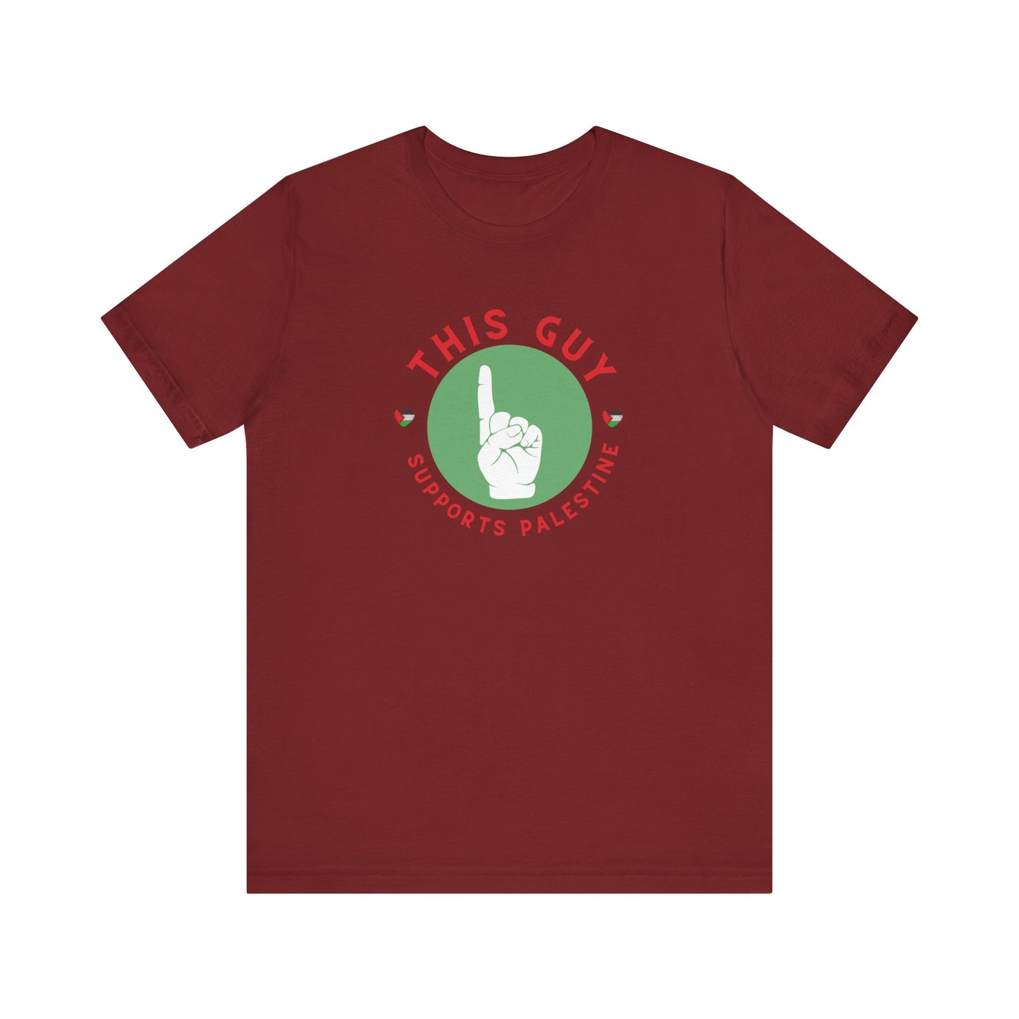 This Guy supports Palestine Unisex Jersey Short Sleeve Tee