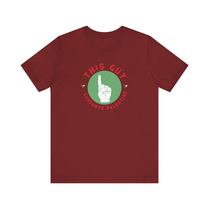 This Guy supports Palestine Unisex Jersey Short Sleeve Tee
