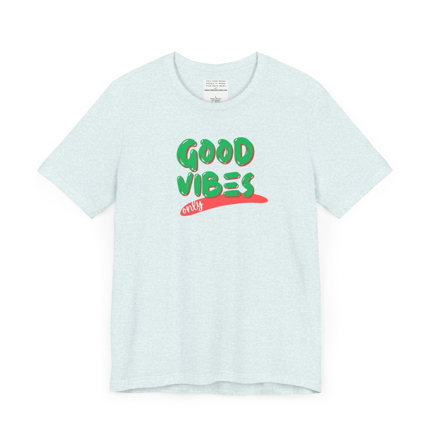 Good Vibes Unisex Jersey Short Sleeve Tee-mental health awareness month