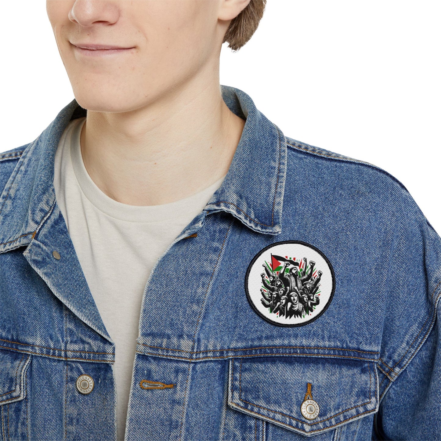 Iron-On Patches, Cease Fire Now Solidarity Humanity Palestine Support Patch,