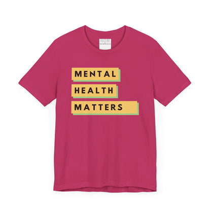Mental Health Matters Unisex Jersey Short Sleeve Tee-mental health awareness month