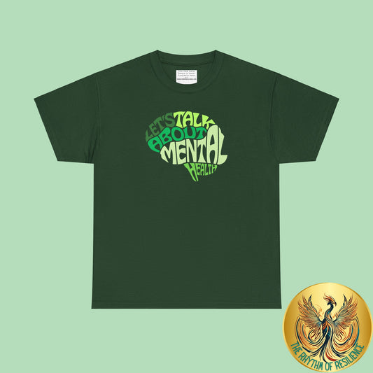 Lets talk about mental health Unisex Heavy Cotton Tee
