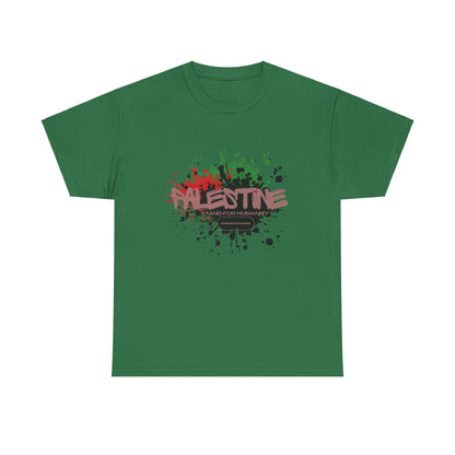 Unisex  Palestine Spring Splatter Heavy Cotton Tee