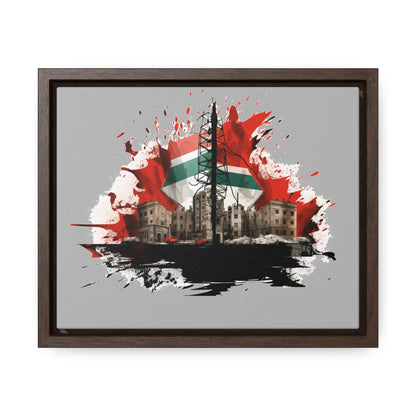 Canvas Wraps, Horizontal Frame, Palestine, Resist, Support the Cause in Style, Keffiyeh, Resistance, Free Palestine, Gaza, Palestine art