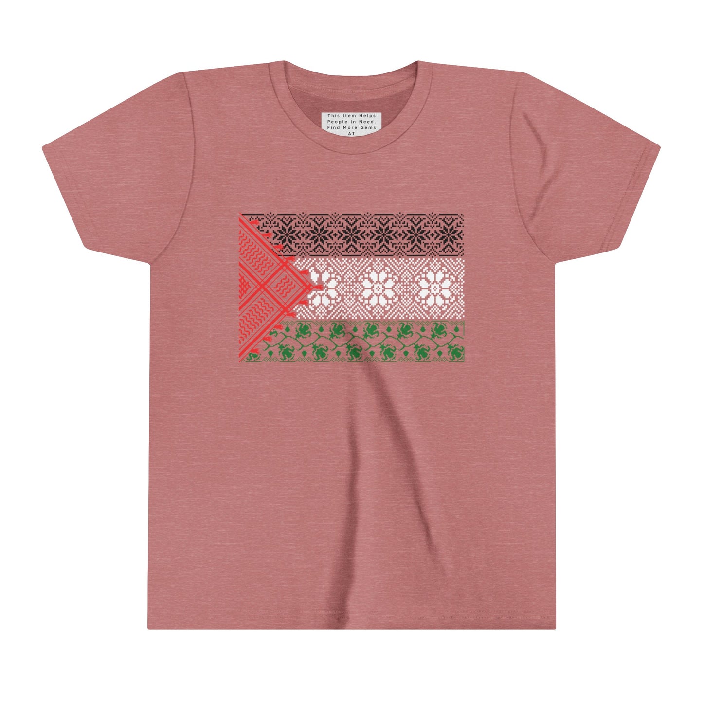 Youth Short Sleeve, Palestine Flag, Resist, Arabic, Watermelon Flag, Palestinian Art, Kuffiyeh, Keffiyeh, Resistance, Free Palestine