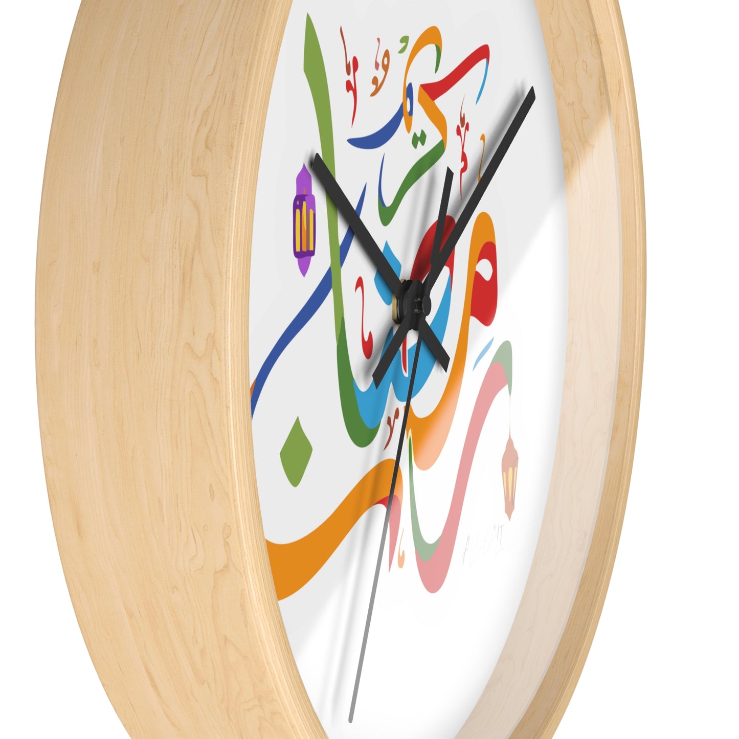 Ramadan Wall Clock, Ramadan Kareem, Arabic writing, Arabic calligraphy, Islam, gift, Eid, holiday gift, wall decor