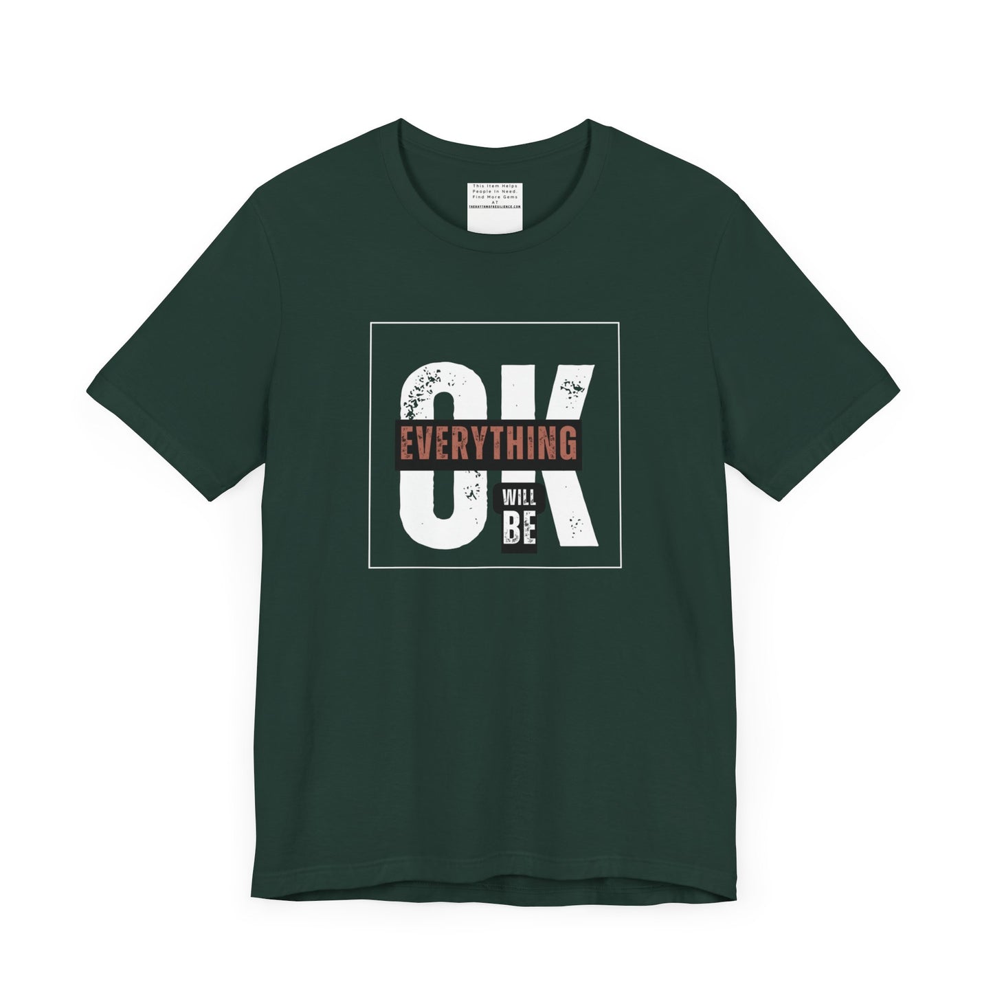 Everything will be ok Unisex Jersey Short Sleeve Tee-mental health awareness month
