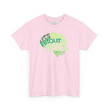 Lets talk about mental health Unisex Heavy Cotton Tee