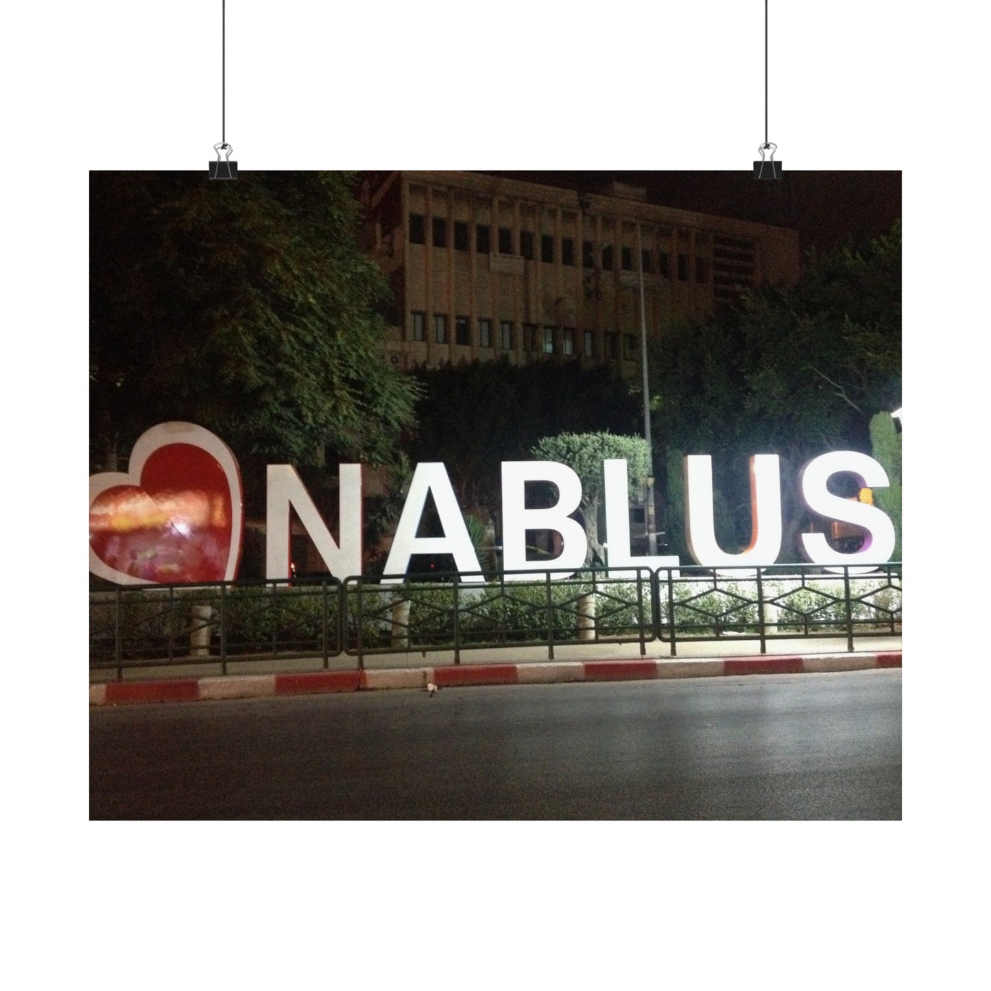 Vintage Palestine City of Nablus Horizontal Posters, wall art
